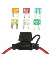 MINI CAR FUSE HOLDER ΑΣΦΑΛΕΙΟΘΗΚΗ ΑΥΤΟΚΙΝΗΤΟΥ ΑΔΙΑΒΡΟΧΗ ΓΙΑ ΜΙΝΙ ΑΣΦΑΛΕΙΕΣΑΣΦΑΛΕΙΕΣ