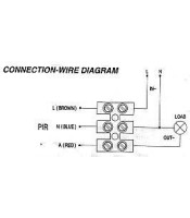 Infrared motion sensor (PIR) 220V 1200w