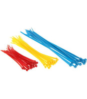 cable Ties Blue, Green, Red & Yellow 200 x 2.5mm 40 Pack