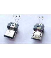 MICRO USB CONNECTOR USB MICRO CONNECTOR ΑΡΣΕΝΙΚΟ ΚΑΛΩΔΙΟΥ 5 PINCONNECTORS