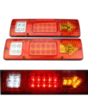 19 LED LIGHTS TRUCK RED ΠΙΣΩ ΦΑΝΑΡΙ 12v TREILER - ΦΟΡΤΗΓΟΥ LED 30 * 9 CMΦΑΝΑΡΙΑ