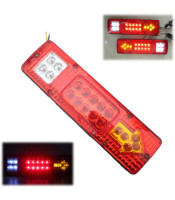 19 LED LIGHTS TRUCK RED ΠΙΣΩ ΦΑΝΑΡΙ 12v TREILER - ΦΟΡΤΗΓΟΥ LED 30 * 9 CMΦΑΝΑΡΙΑ