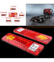 19 LED LIGHTS TRUCK RED ΠΙΣΩ ΦΑΝΑΡΙ 12v TREILER - ΦΟΡΤΗΓΟΥ LED 30 * 9 CMΦΑΝΑΡΙΑ