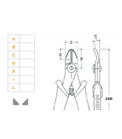 Hakko CHP TRR-58-G Macro Soft Wire Cutter, Flush Cut, 3.0mm Hardened