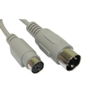 CABLE DIN5 MALE TO - PS2 PIN FEMALE, KEYBOARD