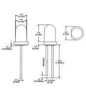 FLASH LED 5mm red FLASH LED 5MM ΚΟΚΚΙΝΟΓΕΦΥΡΕΣ - ΔΙΟΔΟΙ