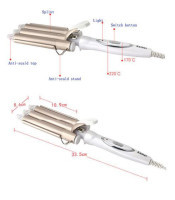 Triple Barrel Ceramic Hair Wave Waver Curling Iron Wand Tong Hair Pearl Waving Styling Tools Twiste Iron