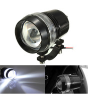 Универсален водоустойчив Black Shell U3 LED фар за мотоциклет Angel Eye