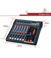 mixer professional Pre amplifier mixer 6 channel audio mixer karaoke mixer