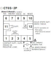 CT6S-2P4 ΜΕΤΡΗΤΗΣ ΧΡΟΝΙΚΟ ΨΗΦΙΑΚΟΣ 48X48 100-240VAC 2 RELEΒΙΟΜΗΧΑΝΙΚΑ