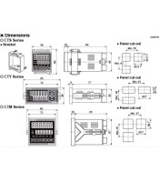 CT6Y-2P2 ΜΕΤΡΗΤΗΣ ΧΡΟΝΙΚΟ ΨΗΦΙΑΚΟΣ 72X36 24-60VDCΒΙΟΜΗΧΑΝΙΚΑ