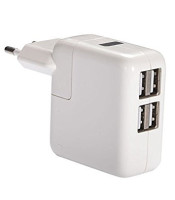 Universal 2.1A/1A 4-Port USB AC Power Adapter Wall Charger