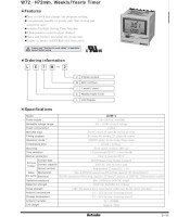 Timer, Year - Weekly W72xH72mm, LCD