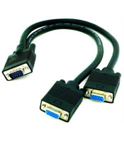 CABLE-560 ΚΑΛΩΔΙΟ SPLITTER VGA ΣΕ 2x VGA ΕΠΙΧΡΥΣΩΜΕΝΟΥΠΟΛΟΓΙΣΤΩΝ