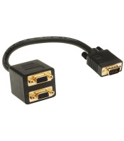 CABLE-560 ΚΑΛΩΔΙΟ SPLITTER VGA ΣΕ 2x VGA ΕΠΙΧΡΥΣΩΜΕΝΟΥΠΟΛΟΓΙΣΤΩΝ