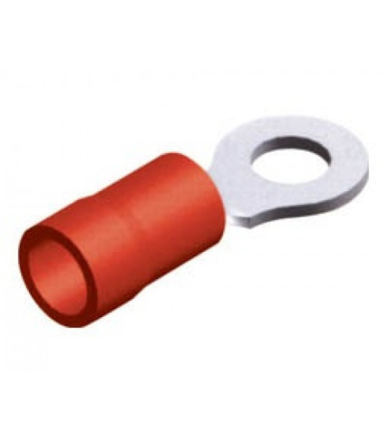 SINGLE-HOLE CABLE LUG INSULATED RED 5.3-1.25 R1-5V