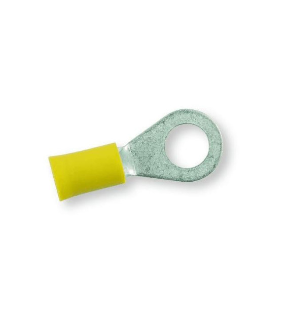 SINGLE-HOLE CABLE LUG INSULATED YELLOW 6.5-5.5