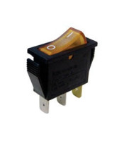 MEDIUM SIZE ROCKER SWITCH 3P WITH INDICATOR LIGHT ON-OFF