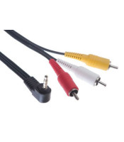 videoCABLE 3.5mm MALE 4C TO 3 MALE RCA 1.5m