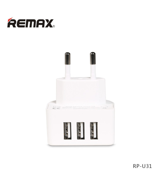 ΦΟΡΤΙΣΤΗΣ REMAX 3X USB 3100mA