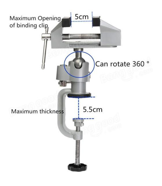 360 Degree Rotating Universal Table Vice Bench