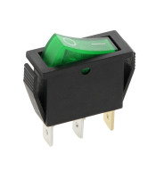 MEDIUM SIZE ROCKER SWITCH 3P WITH INDICATOR LIGHT ON-OFF