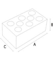 ORCELAIN TERMINAL BLOCK 10A 3P 8-10mm² WITH HOLE 600°C