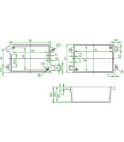 Enclosure multipurpose X38mm Y65mm Z27mm with fixing lugs