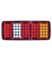 24V LED 4 CHAMBER REAR TAIL LIGHTS FOR TRUCK 34 x 14 CM