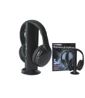 MH2001 5-in-1 Wireless Headphones +Microphone Emitter & FM Radio