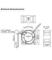 Small 40mm 40x40 Exhaust Laptop 12V DC Axial Flow Mini Computer Case Fan