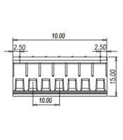 KF2EDG-5 ΚΛΕΜΑ ΖΕΥΓΑΡΩΤΗ ΚΑΛΩΔΙΟΥ 5PCONNECTORS