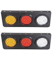 LED Truck/Trailer Tail Lights with Iron Bracket Base