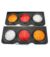 LED Truck/Trailer Tail Lights with Iron Bracket Base