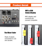 mixer professional Pre amplifier mixer 6 channel audio mixer karaoke mixer