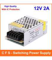 LED 24W 12VDC ΜΕΤΑΛΛΙΚΟ ΤΡΟΦΟΔΟΤΙΚΟ ΚΑΤΑΣΚΕΥΩΝ SWITCHING 12Vdc 2ASWITCHING ΒΙΟΜΗΧΑΝΙΚΟ