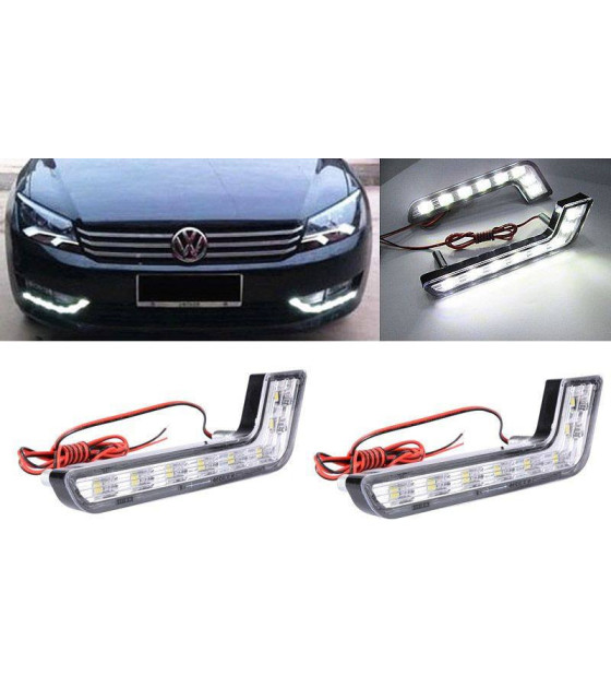 UNIVERSAL DRL 6W LED DAYTIME RUNNING LIGHT GRILL DRIVING FOG LIGHT FOR CAR TRUCK