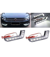 UNIVERSAL DRL 6W LED DAYTIME RUNNING LIGHT GRILL DRIVING FOG LIGHT FOR CAR TRUCK