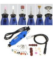 211Pcs Electric Rotary Drill Grinder Engraver Sander Polisher DIY Craft Tool Set