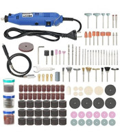 211Pcs Electric Rotary Drill Grinder Engraver Sander Polisher DIY Craft Tool Set