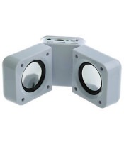 White Portable Folding Stereo Mini Speaker