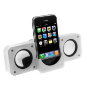 White Portable Folding Stereo Mini Speaker