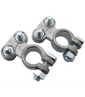 2pc Battery Terminal Clamps Positive Negative