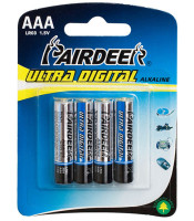 4 Pack AAA High-Performance Alkaline Batteries