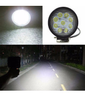 SLIM 42W LED WORK LIGHT ROUND ΑΔΙΑΒΡΟΧΟΣ ΠΡΟΒΟΛΕΑΣ 14 LED 42W ΣΤΡΟΓΓΥΛΟΣHEADLIGHT