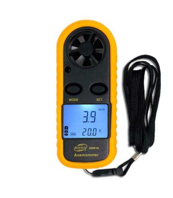 GM816 Anemometer Wind Speed Meter Thermometer
