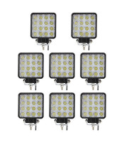 48W Square LED Work Light ΤΕΤΡΑΓΩΝΟΣ ΠΡΟΒΟΛΕΑΣ LED 48W 12V-32V ΓΙΑ ΒΑΡΚΕΣ ΤΡΑΚΤΕΡ ΤΖΙΠHEADLIGHT