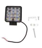 48W Square LED Work Light ΤΕΤΡΑΓΩΝΟΣ ΠΡΟΒΟΛΕΑΣ LED 48W 12V-32V ΓΙΑ ΒΑΡΚΕΣ ΤΡΑΚΤΕΡ ΤΖΙΠHEADLIGHT