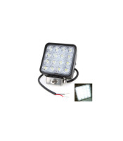 48W Square LED Work Light ΤΕΤΡΑΓΩΝΟΣ ΠΡΟΒΟΛΕΑΣ LED 48W 12V-32V ΓΙΑ ΒΑΡΚΕΣ ΤΡΑΚΤΕΡ ΤΖΙΠHEADLIGHT