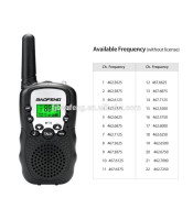 Baofeng BF-T3 x 2 pcs Walkie Talkie LCD 8 Channel 3-5km Range Autoscan